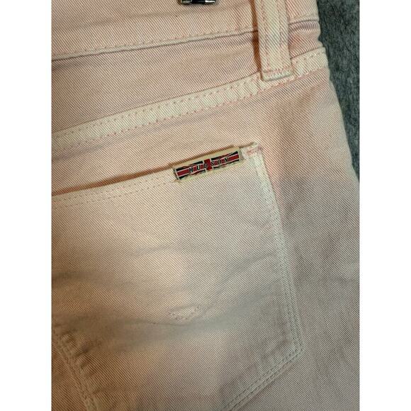 Hudson Womens Kenzie Cut Off Pink Jean Shorts Distressed Size 30 - Picture 5 of 8
